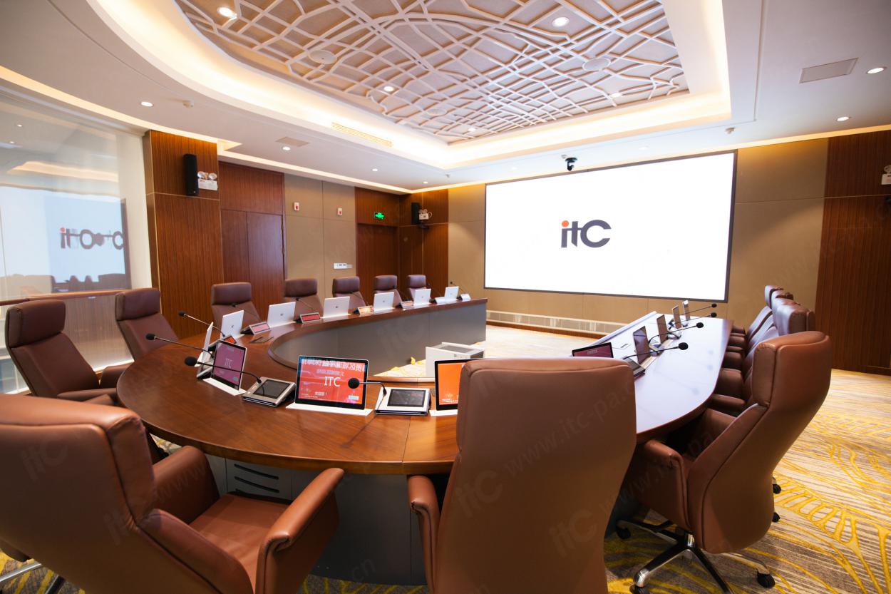 itc无纸化、录播、中控、会议扩声系统助力某市城市运行综合管理中心高效办公
